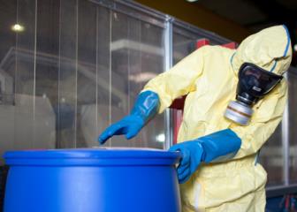 hazardous materials removal workers image