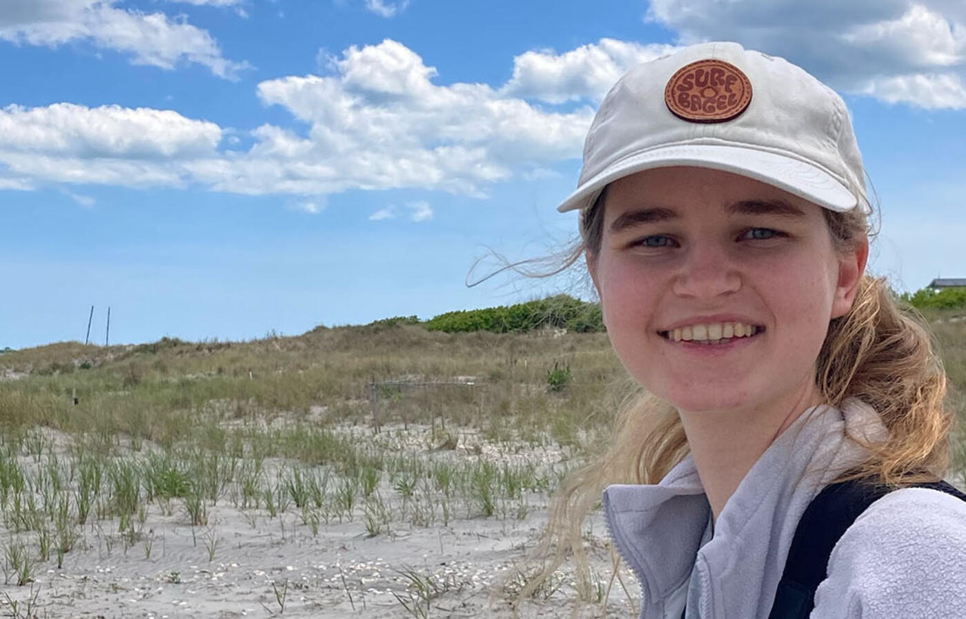 Lily Vanwingerden outdoors in birding gear