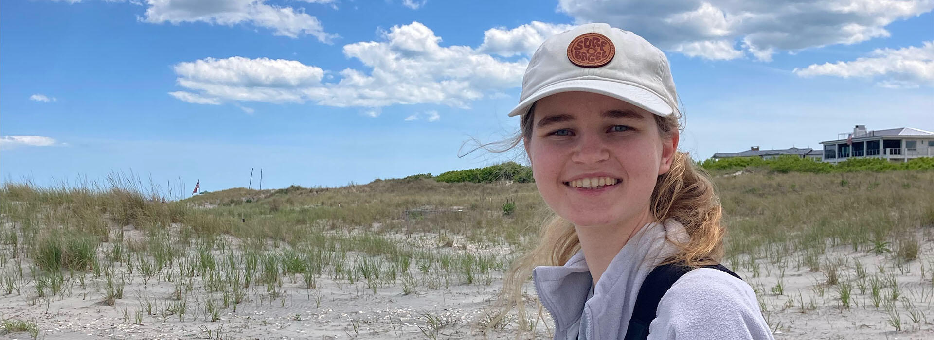 Lily Vanwingerden outdoors in birding gear